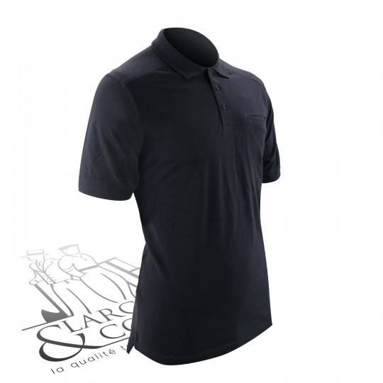 Polo de travail manches courtes noir