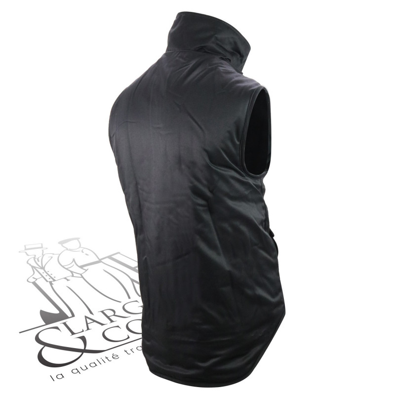 Gilet hiver doublé polaire noir