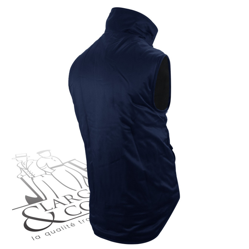 Gilet hiver doublé polaire marine
