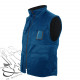 Gilet hiver doublé polaire bleu