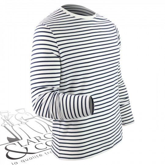 T-shirt marin à rayures