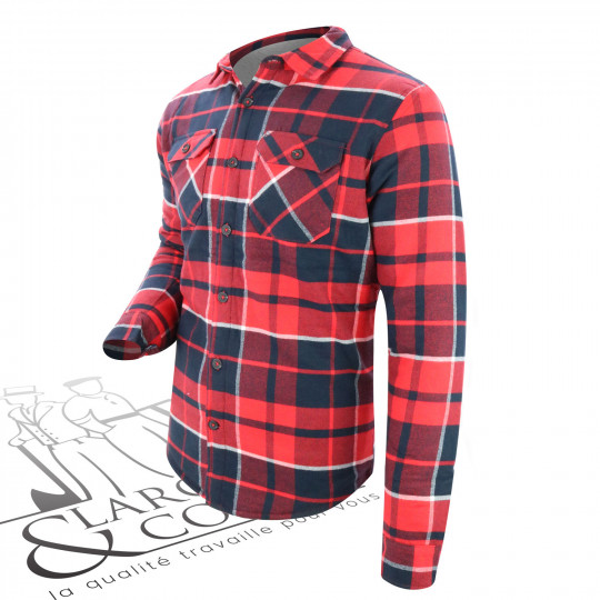 Chemise doublée canadienne rouge