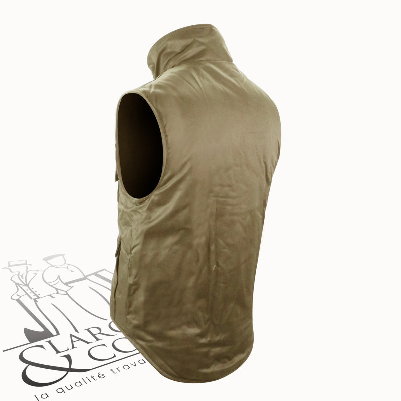 Gilet hiver doublé polaire beige
