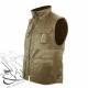 Gilet hiver doublé polaire beige