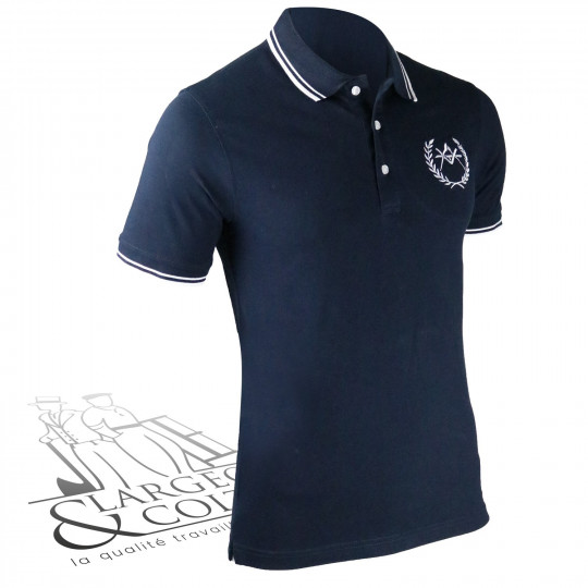 Polo avec blason du métier marine