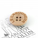 Lot de 5 boutons Le Laboureur marron