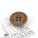 Lot de 5 boutons Le Laboureur marron