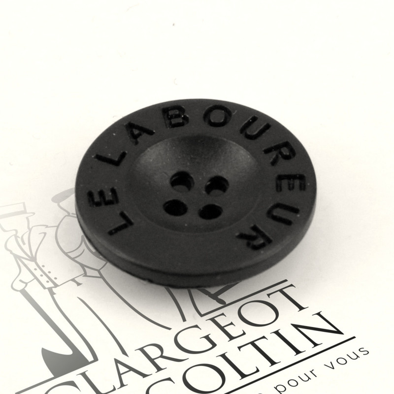 Lot de 5 boutons Le Laboureur marron