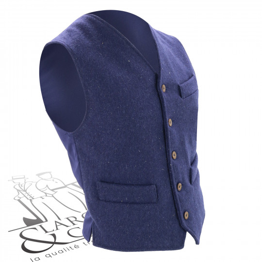 Gilet en laine Le Laboureur bleu