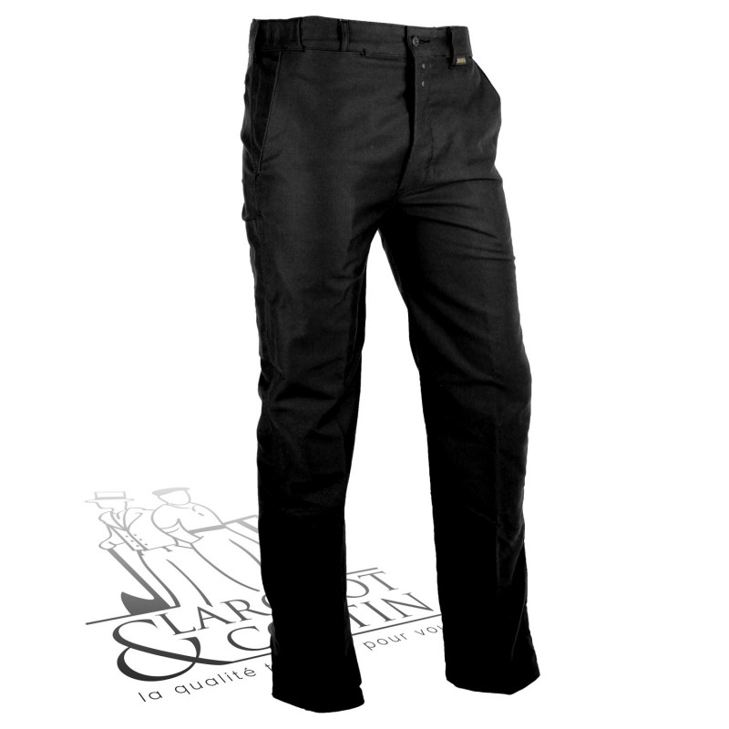 Pantalon droit moleskine Le Laboureur noir