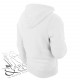 Sweat zippé à capuche blanc