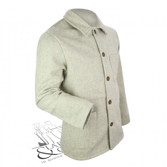 Veste en laine Le Laboureur écru