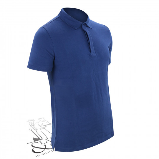 Polo été patte de boutonnage cachée