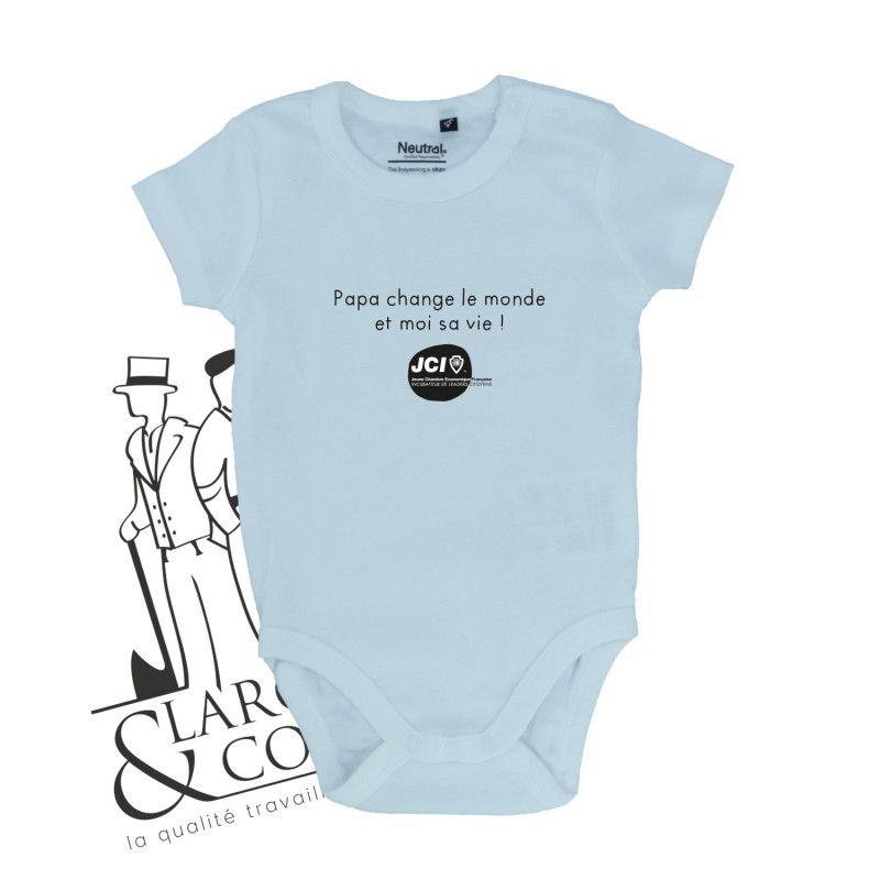 Body bébé JCI bleu
