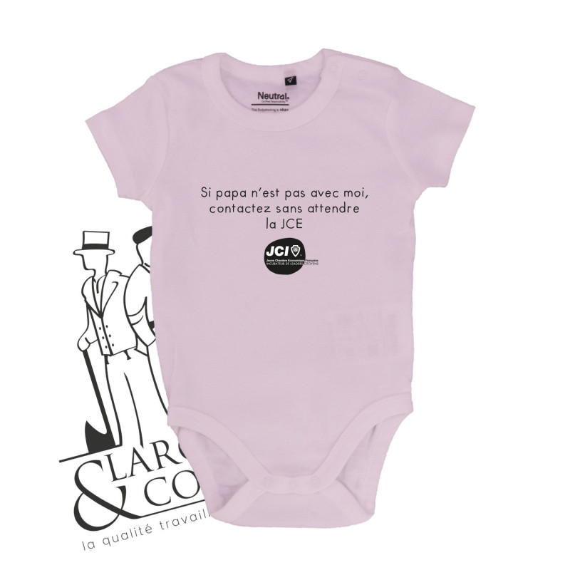 Body bébé JCI rose