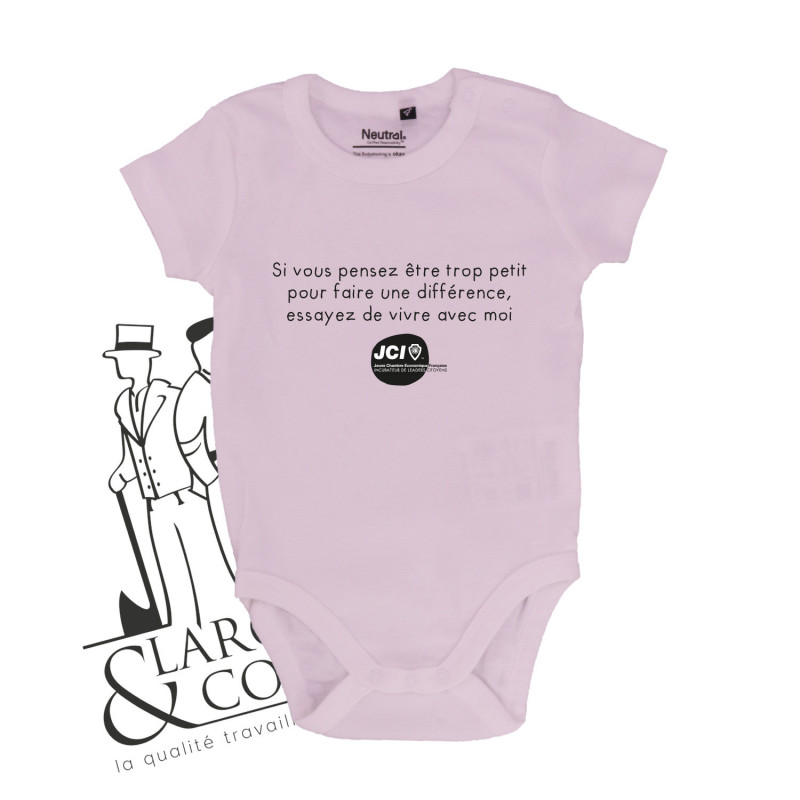 Body bébé JCI rose
