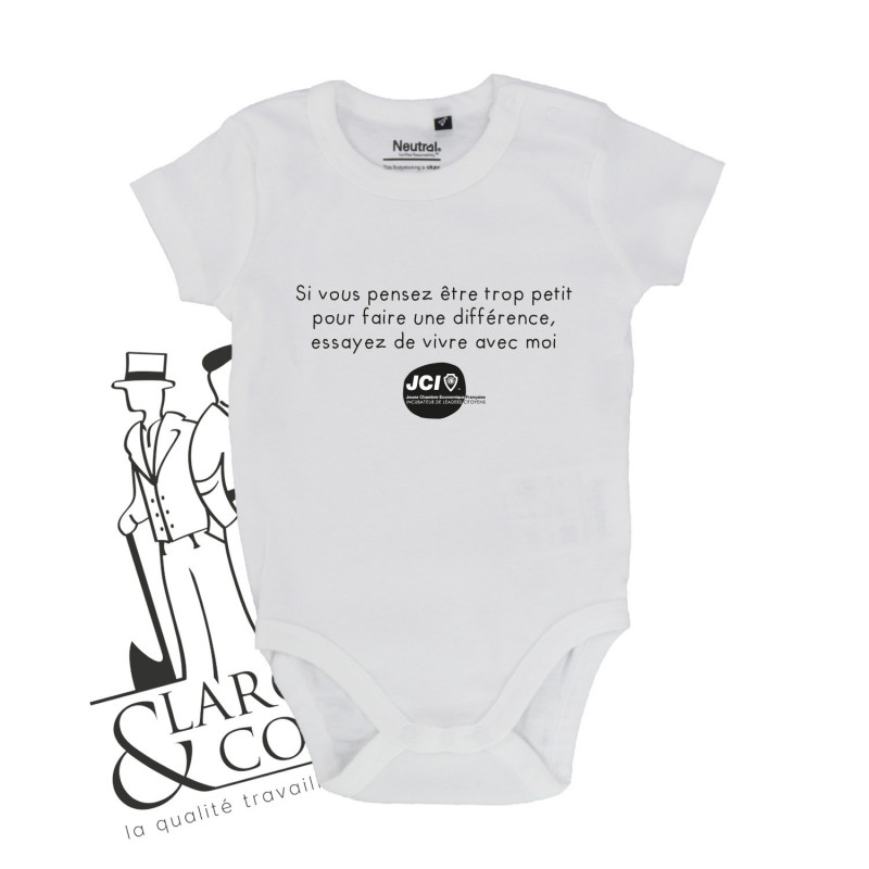 Body bébé JCI blanc