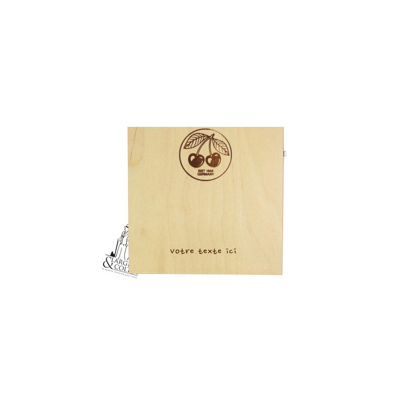 Personnalisation texte par gravure laser | Coffret ciseaux Kirschen