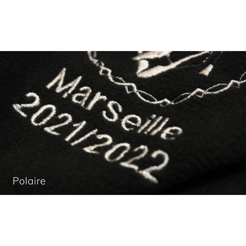 Broderie texte pièce de haut