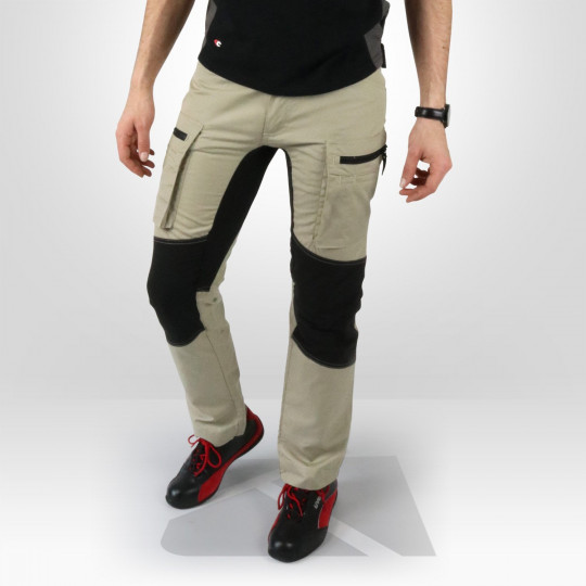 Pantalon de travail été Blaklader beige noir