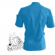 Veste de cuisine manches courtes bleu poche beige, Nero Robur