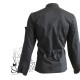 Veste de cuisine manches longues noire, Nero Robur
