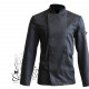 Veste de cuisine manches longues noire, Nero Robur