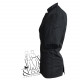 Veste de cuisine manches courtes noire, Siaka Robur