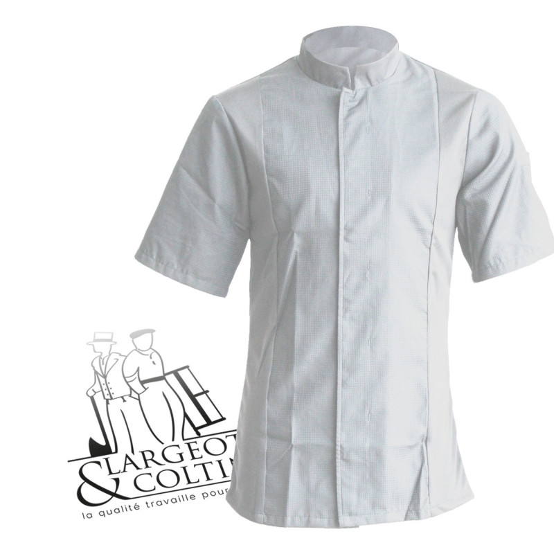 Veste de cuisine manches courtes blanche, Siaka Robur