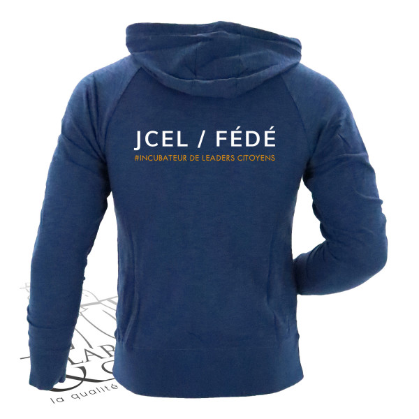 Sweat-shirt JCEF au cœur + Locale ou fédé au dos