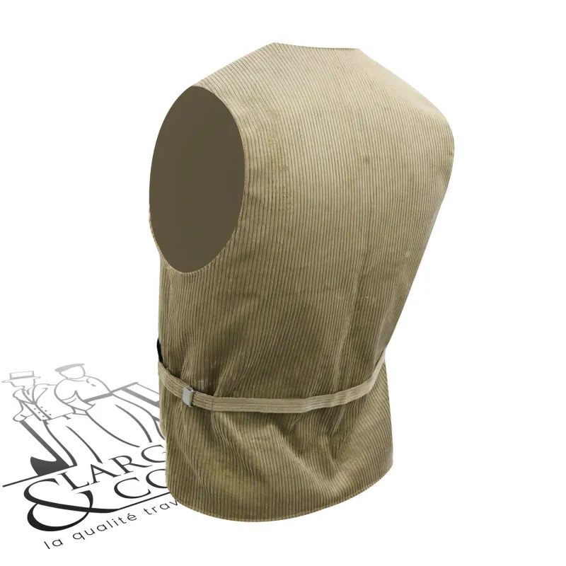 Gilet tailleur velours jonc avec protège-reins Emil FHB