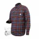 Chemise carhartt à carreaux rouge et bleue face
