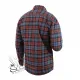 Chemise carhartt à carreaux rouge et bleue dos