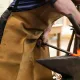 Tablier en cuir fabriqué en France Arno