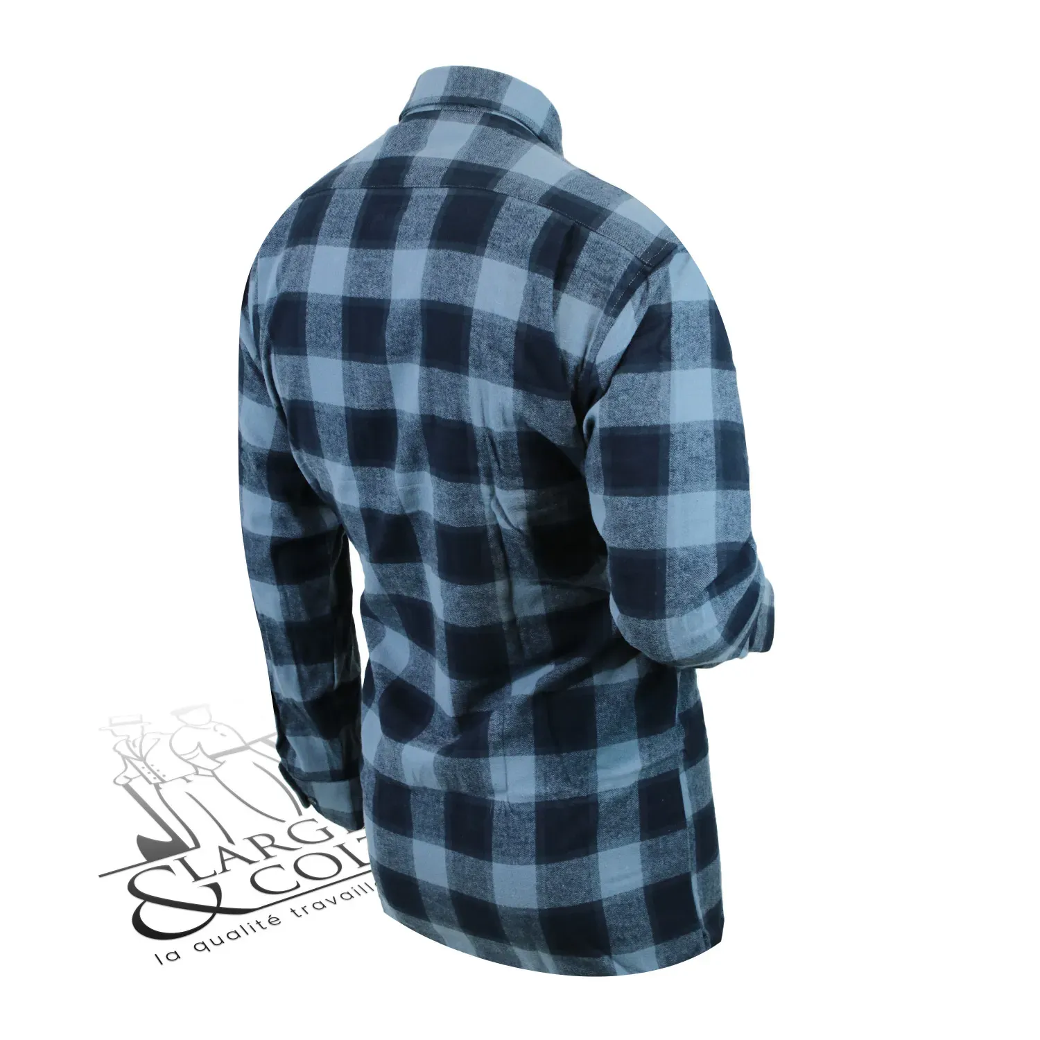 Chemise de travail à carreaux poches zippées Le Laboureur