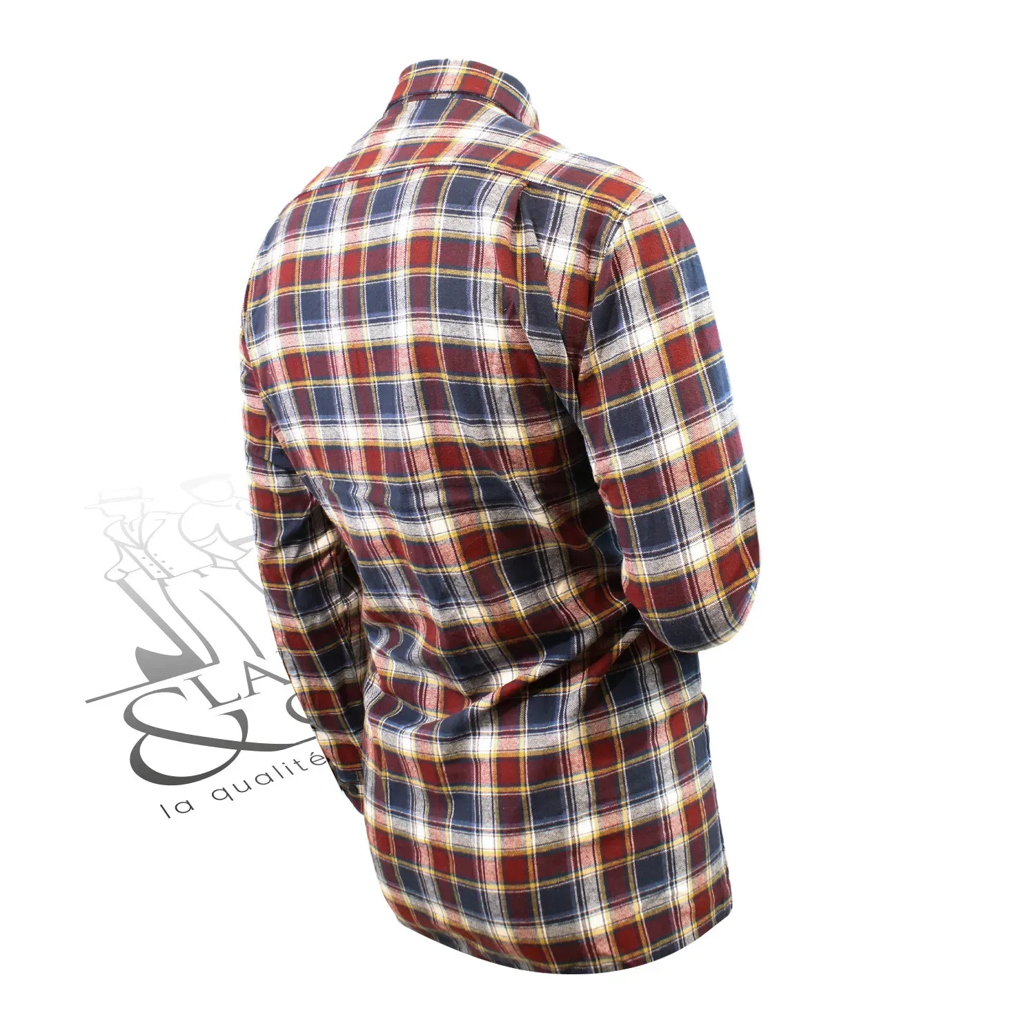 Chemise de travail à carreaux poches zippées Le Laboureur