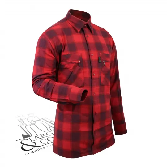 Chemise de travail à carreaux poches zippées Le Laboureur