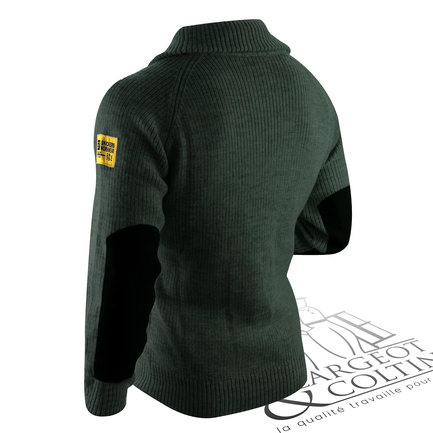 Pull de travail en laine demi zip Snickers Workwear