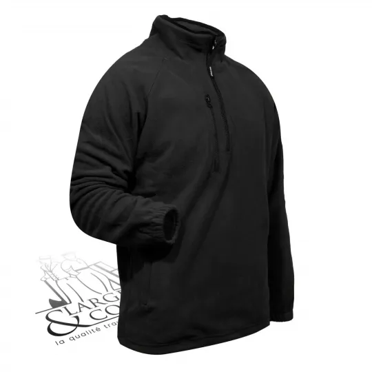 Polaire de travail personnalisable avec demi zip