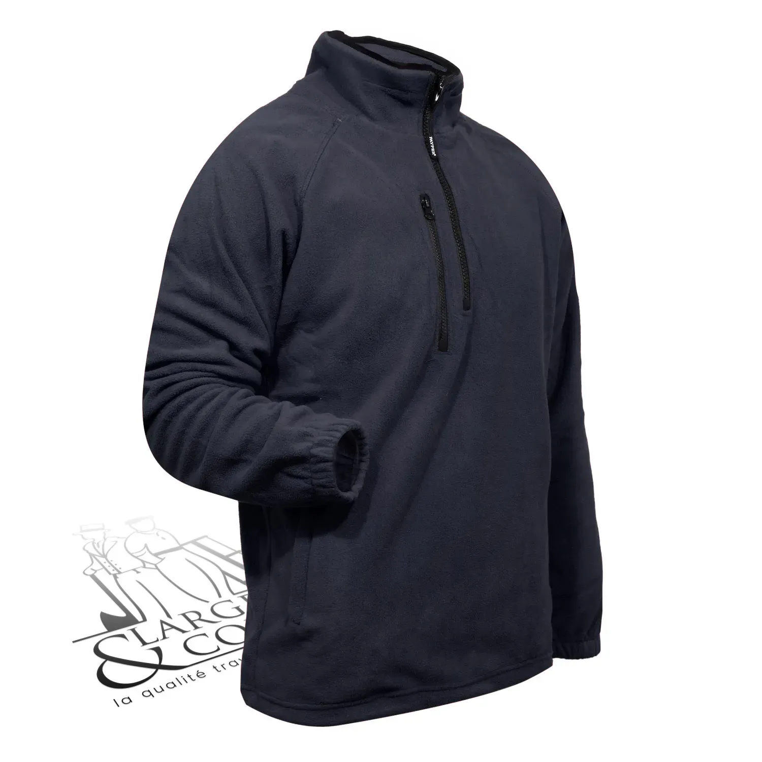 Polaire de travail personnalisable avec demi zip