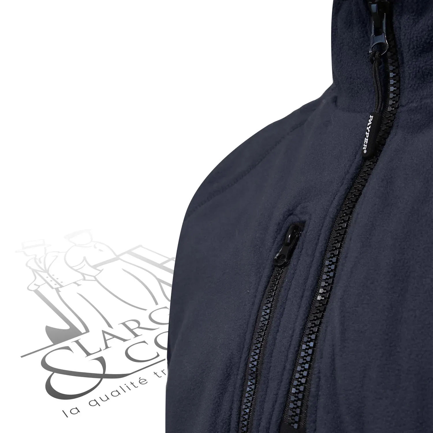 Polaire de travail personnalisable avec demi zip