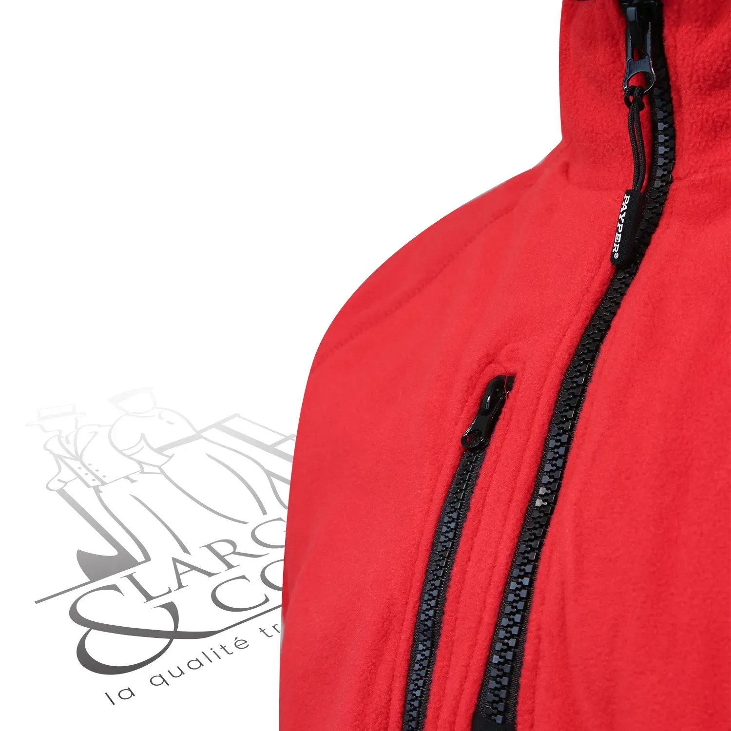 Polaire de travail personnalisable avec demi zip