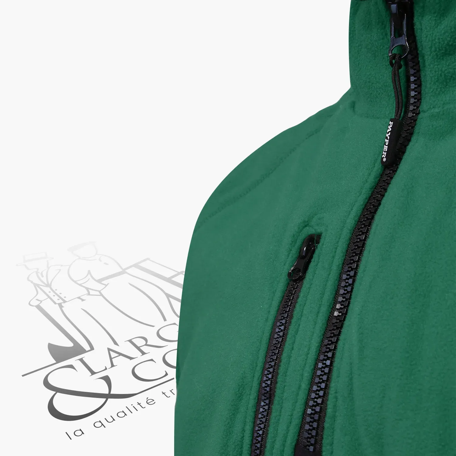 Polaire de travail personnalisable avec demi zip