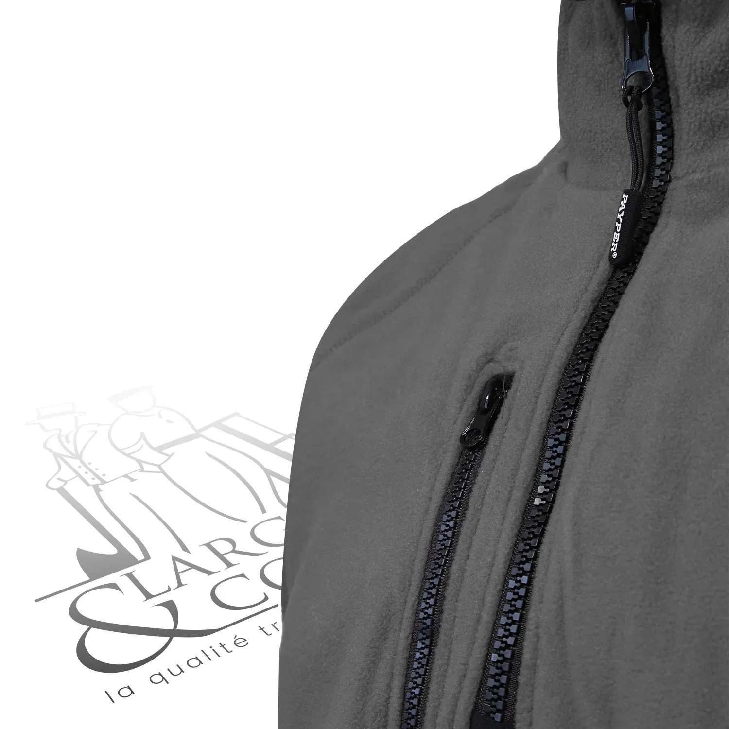 Polaire de travail personnalisable avec demi zip