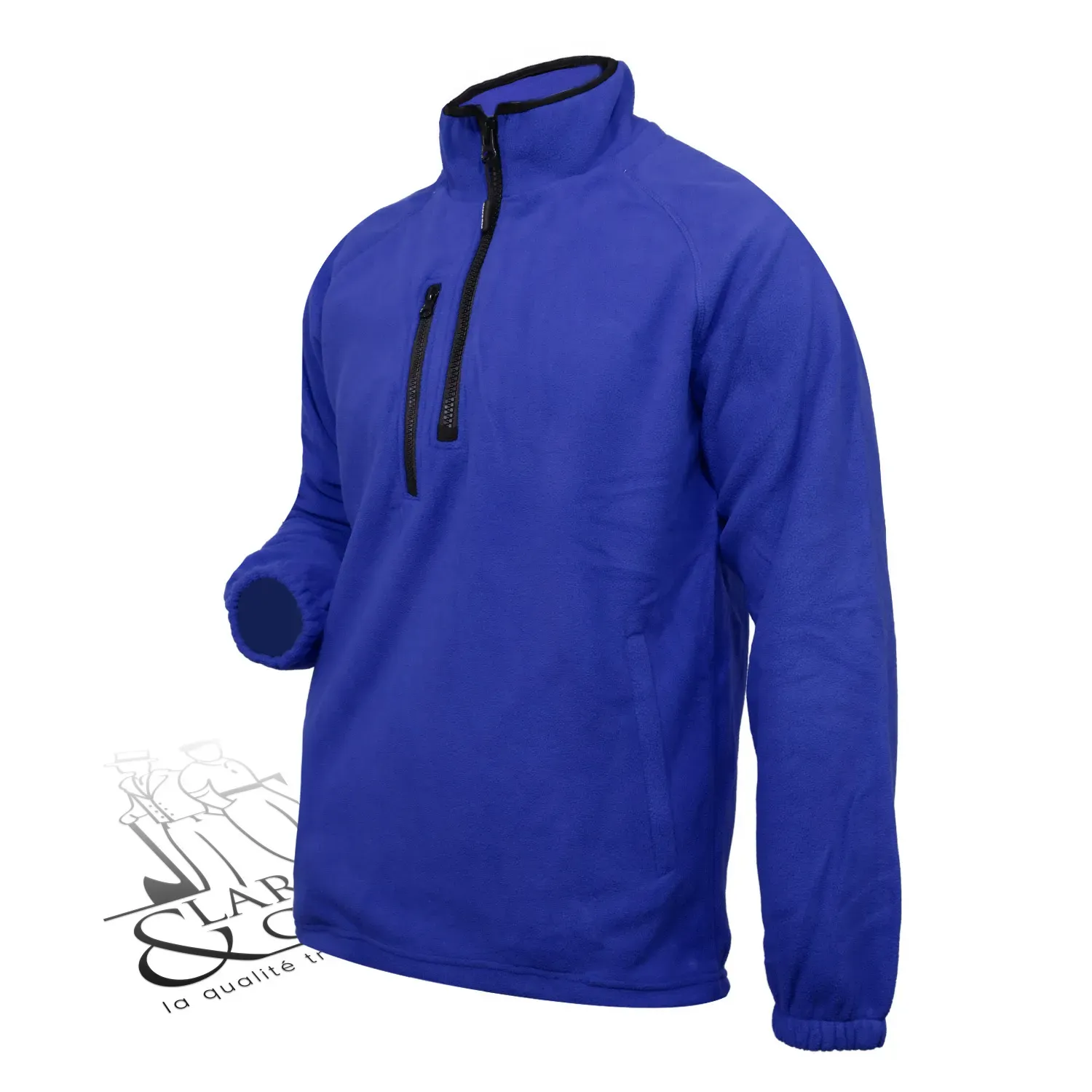 Polaire de travail personnalisable avec demi zip