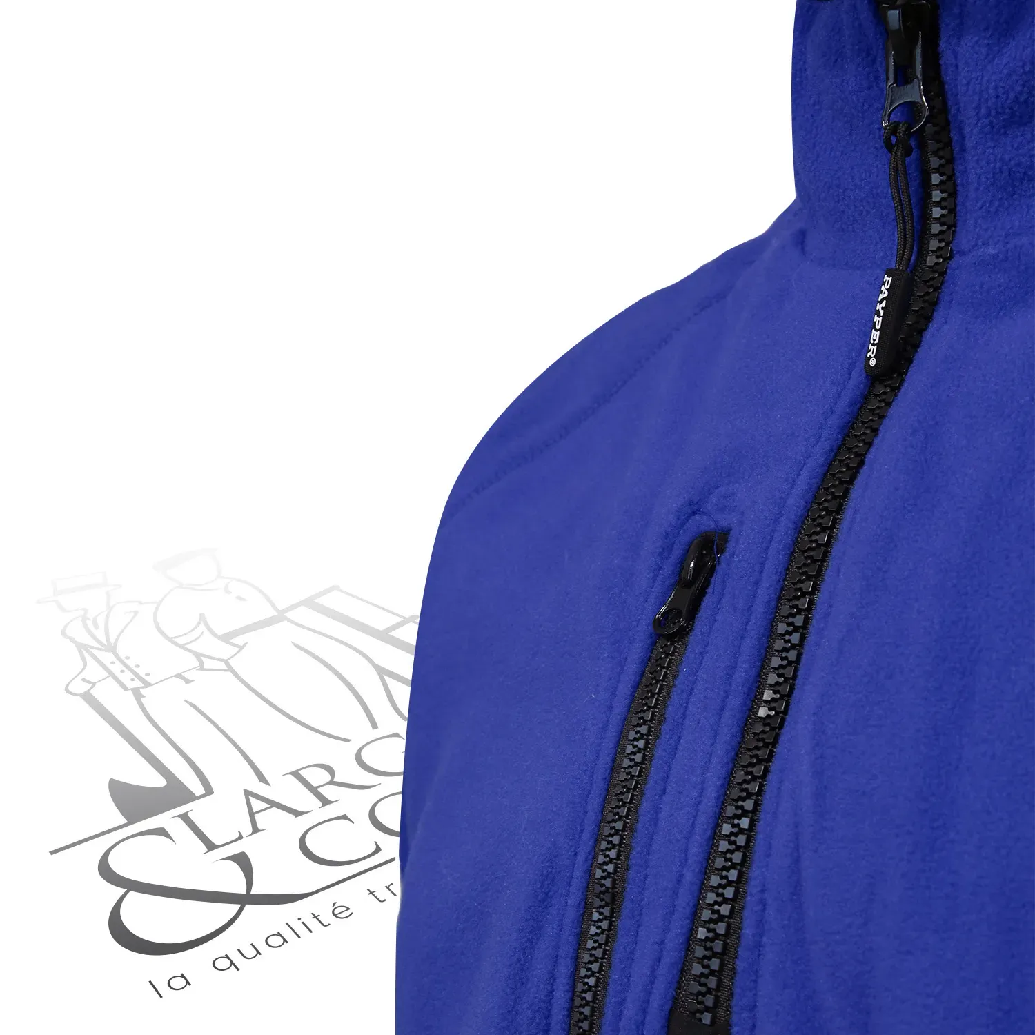 Polaire de travail personnalisable avec demi zip