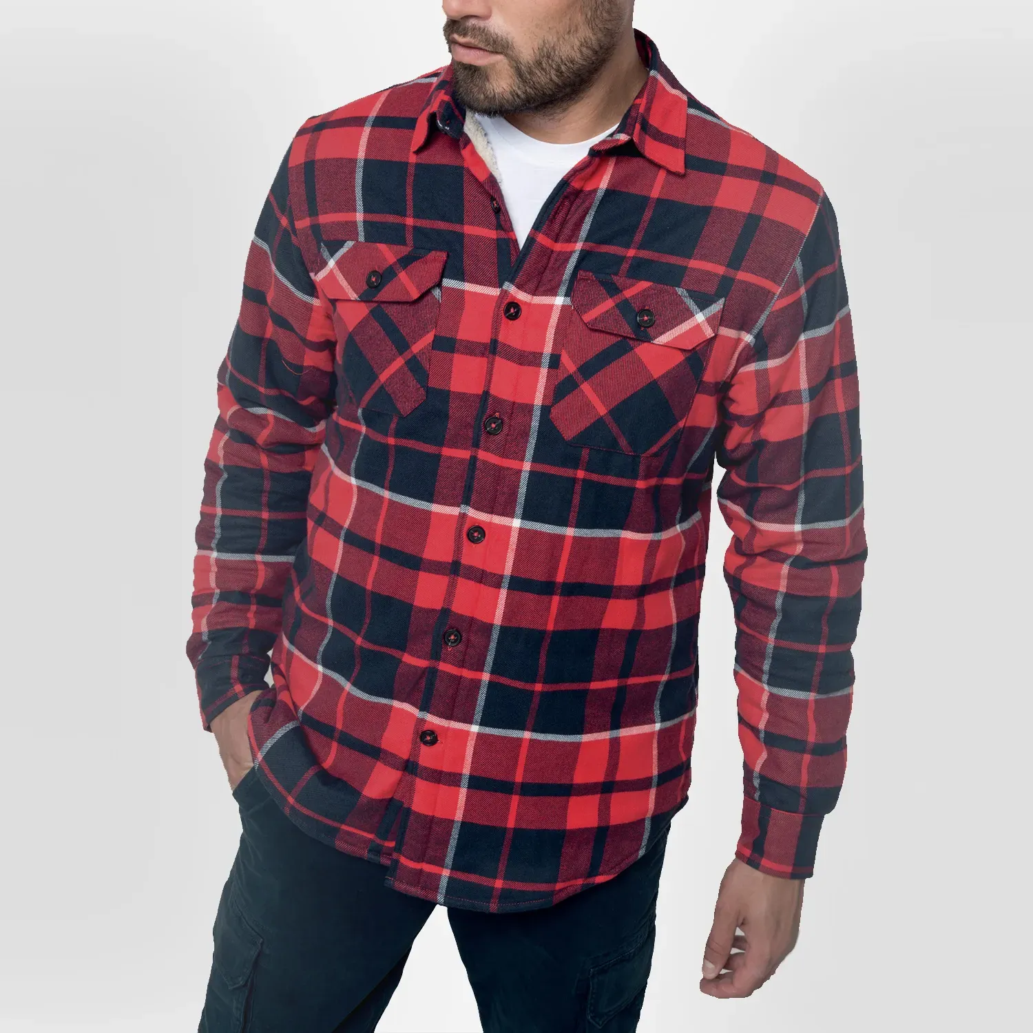 Chemise flanelle doublée canadienne