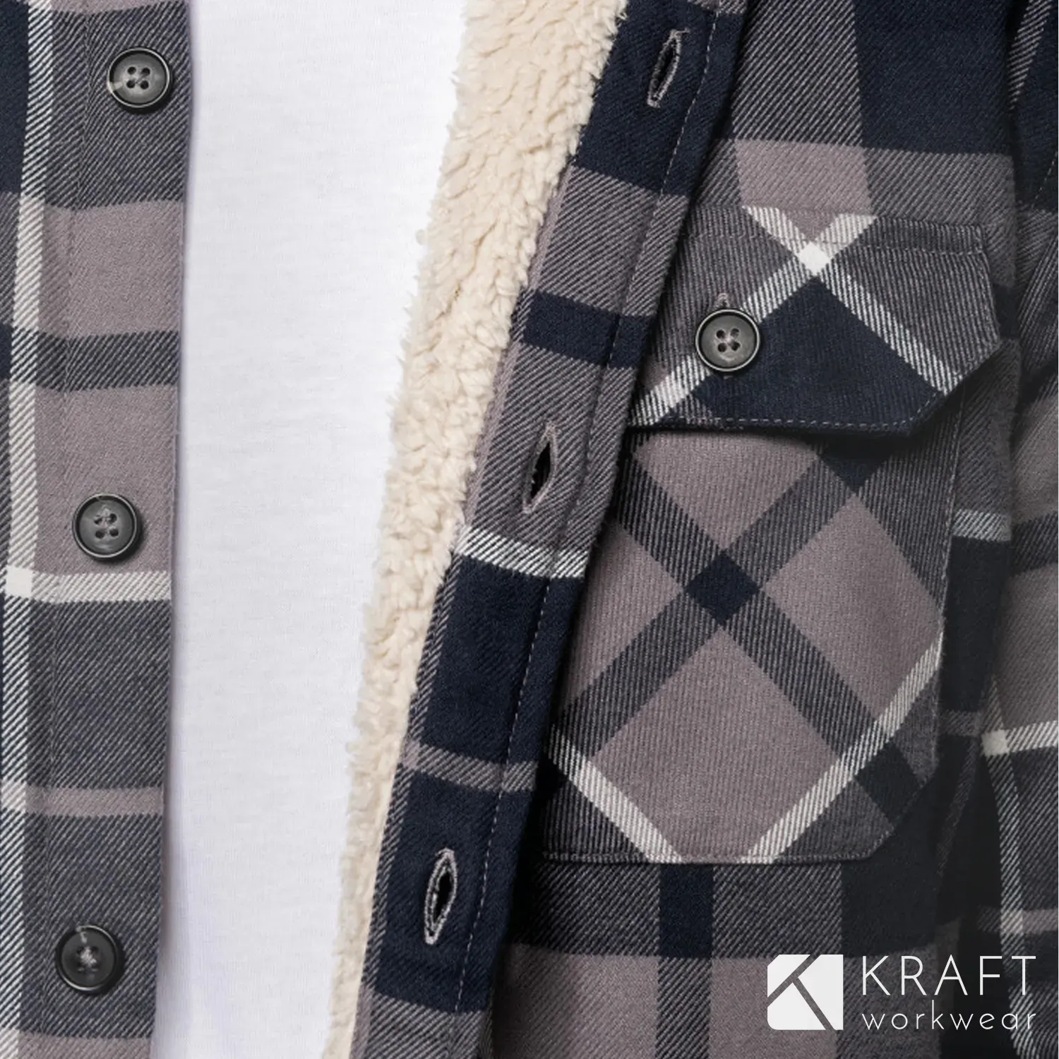 Chemise flanelle doublée canadienne