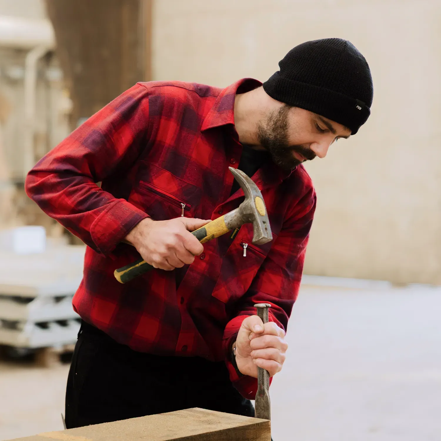 Bonnet de  travail en laine Johann FHB
