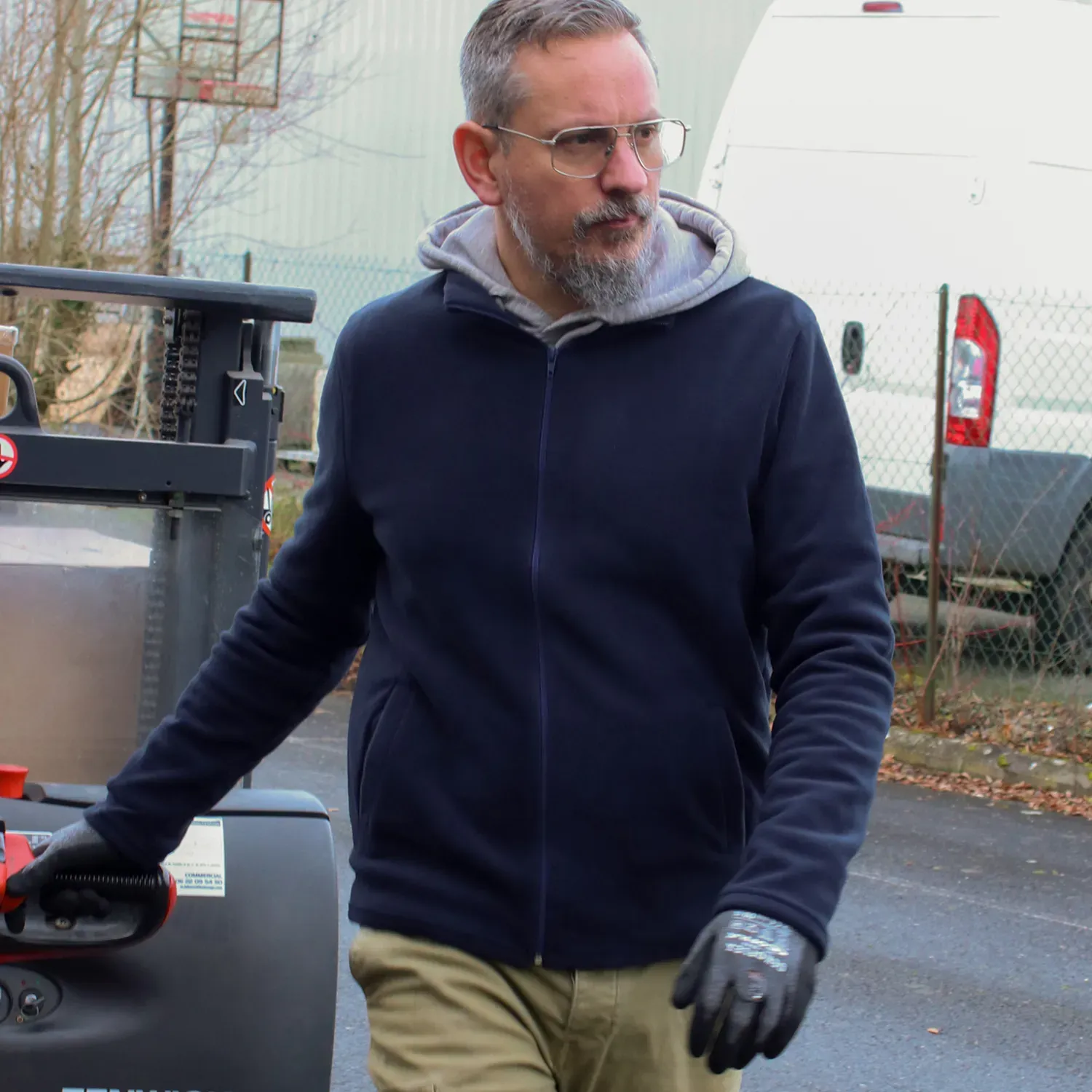 Polaire de travail zippée Made in France Largeot & Coltin